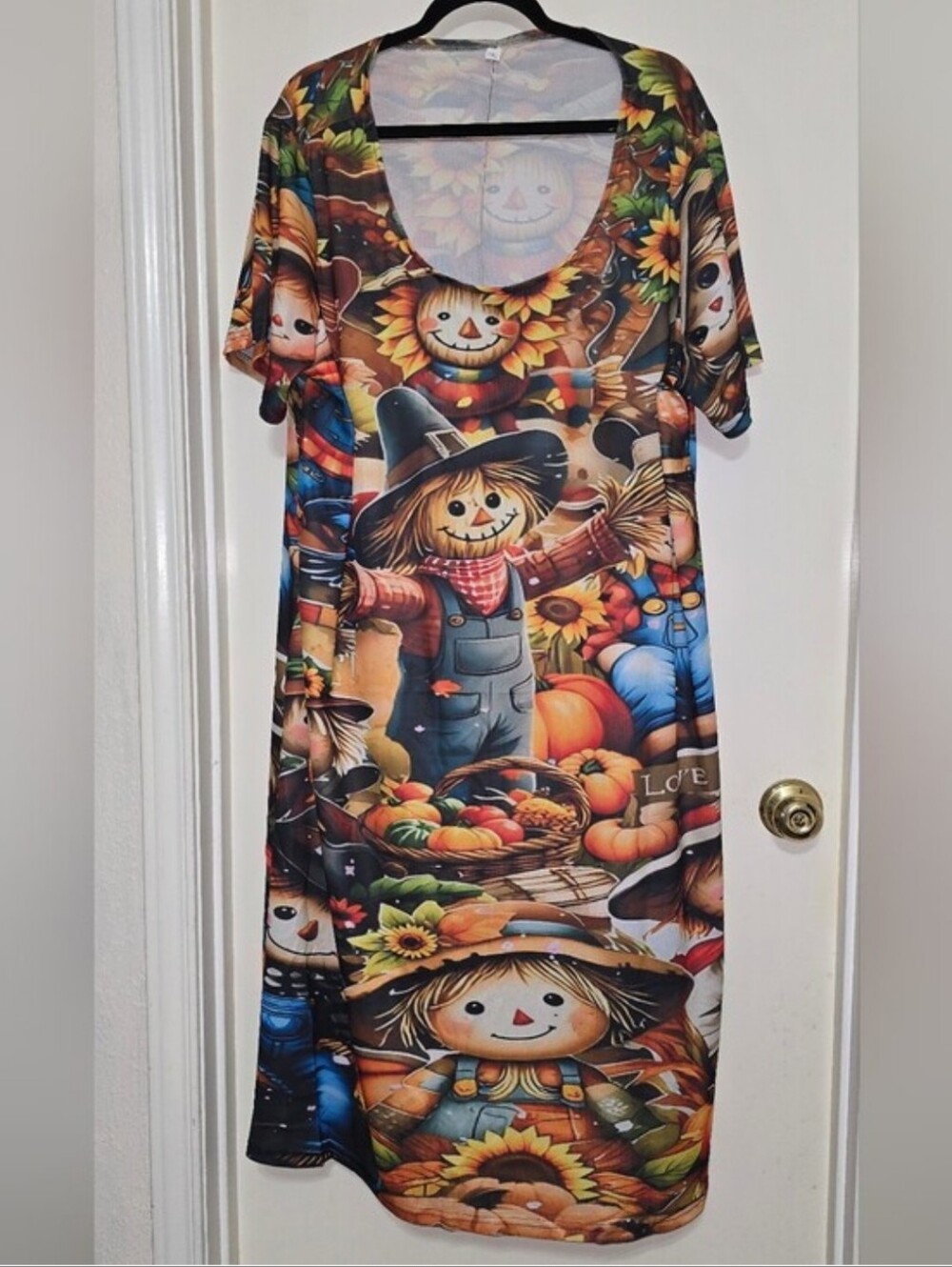 Autumn Scarecrow Kids' Costume Dress - Orange Multi - Picture 4 of 5